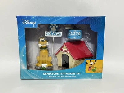 Juego de 4 estatuas de jardín miniatura de resina de Plutón de Disney para exteriores Foto 1 de 2