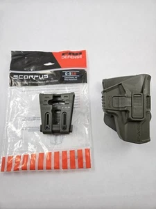 New Fab Defense Scorpus G9SR Holster Glock 17 19 22 23 26 27 OWB Paddle RH Green - Picture 1 of 5