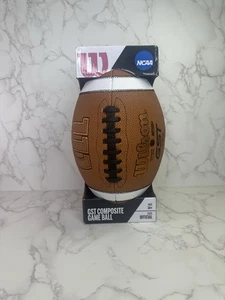 Wilson GST Competición Talla Oficial Fútbol Patentado ACL Cordones Marrón Nuevo Con Caja - Imagen 1 de 5