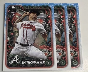 Tarjeta de novato Topps Holiday AJ Smith-Shawver RC 2024 #H23! ¡LOTE DE 3 TARJETAS! - Imagen 1 de 1
