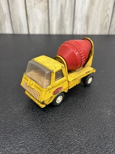 Vintage 1970's Mini Tonka Cement Mixer Truck Red and Yellow 5” - Picture 1 of 8