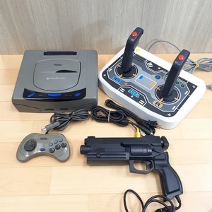 SEGA SATURN Console with Twin stick & Virtua Gun controller *US TARIFF PAID G109 - Picture 1 of 18