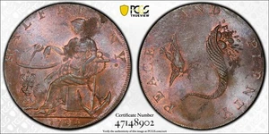 1794 Great Britain Half Penny Token - Hampshire, Emsworth- PCGS MS-63 BN - Picture 1 of 5