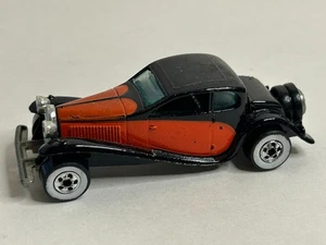Vintage Hot Wheels 37' Bugatti Black/Red car Mattel Hong Kong 1980 - Picture 1 of 5