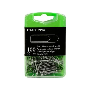Exacompta - Boîte de 100 Trombones attaches lettres métal 30mm - Afbeelding 1 van 1