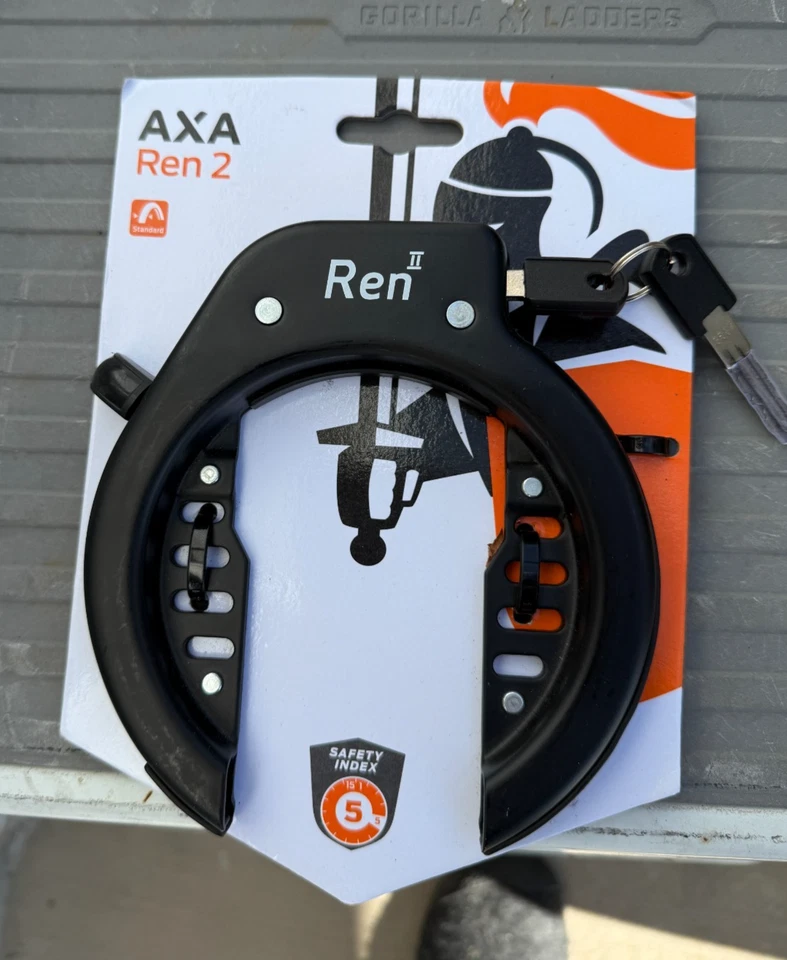 Bloqueo antirrobo marco de acero estándar AXA Ren 2 60 mm Foto 1 de 4