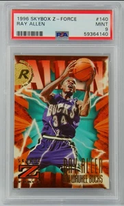 1996 Skybox Z Force Ray Allen #140 PSA 9 MILWAUKEE BUCKS Graded Rookie Card RC - Picture 1 of 2