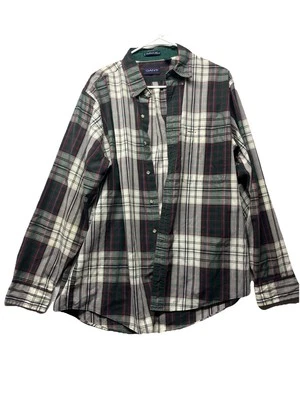 Camisa de vestir vintage Gant para hombre talla L grande azul rojo caza del zorro manga larga Foto 1 de 4