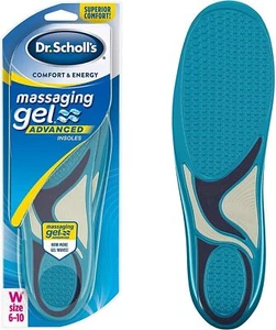 DR SCHOLLS SPORT MASSAGE GEL INSOLES WOMEN 1PAIR - Picture 1 of 1