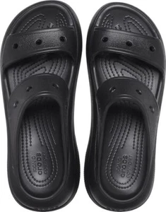 Crocs Unisex Erwachsene Classic Crush Plateau Sandalen Clog schwarz M4/W5 UK - Bild 1 von 6