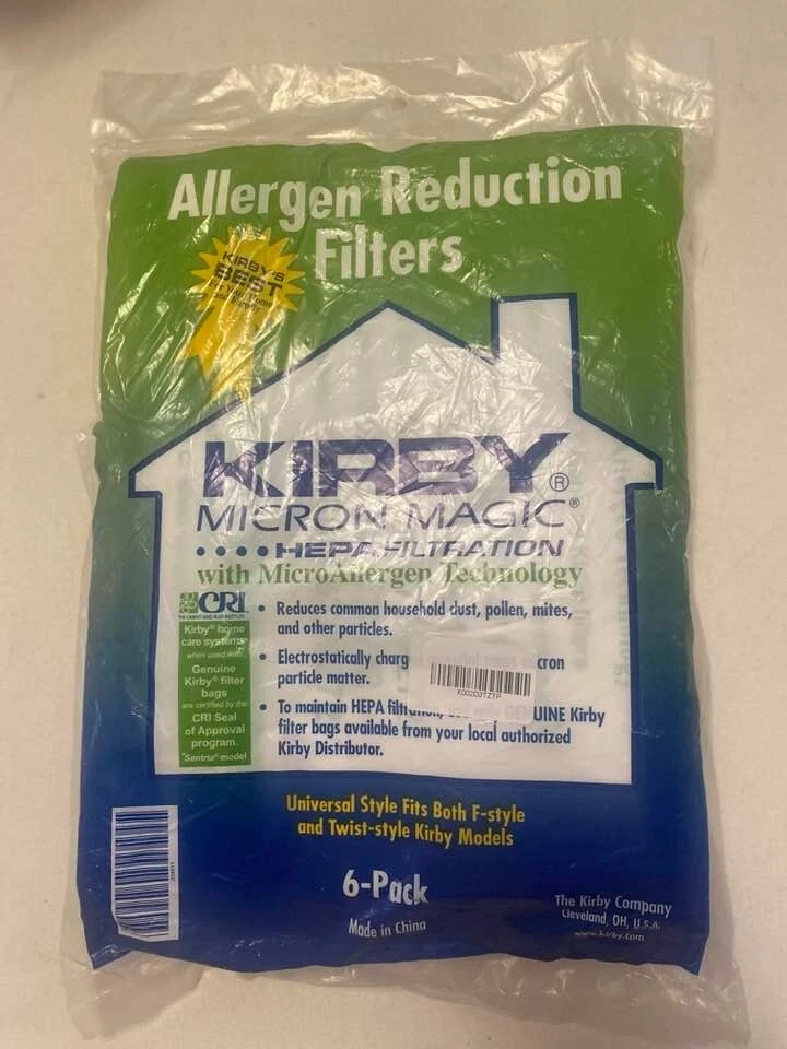 24 ct KIRBY Micron Magic HEPA Filter Vacuum Bags F-Style ( 6 pack) of 4 - Image 1 of 2