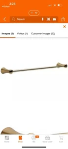 Delta Lara Towel Bar Champagne Bronze 24” - Picture 1 of 3