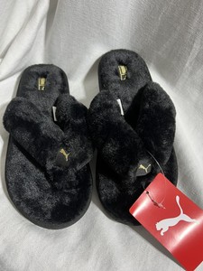 puma slippers fluffy