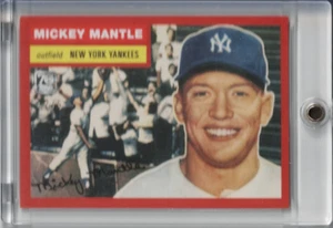 2021 Topps X Mickey Mantle Collection #11 Red Short Print Serial 2/5 Rare - Bild 1 von 5