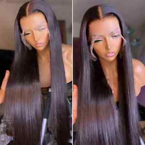 Frontal Wig Human Hair Wigs Raw Virgin Swiss Lace Closure Front Bone Straight