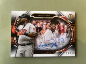 2021 Topps Tribute David Ortiz Engraved Greats Auto /50 Red Sox - Picture 1 of 2