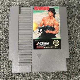 Rambo Nintendo NES Cartridge Authentic Works In EUC
