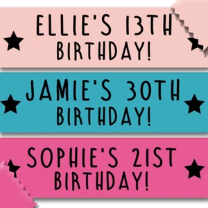 Personalised Birthday Banner Wall Decoration Party Event 13th 30th 21st ANY AGE - Picture 1 of 6