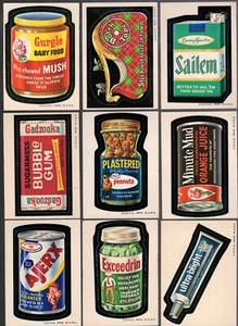 1973 Topps Wacky Packs Series 2 Complete WHITE BACK Set 33/33 Packages EX- RUN