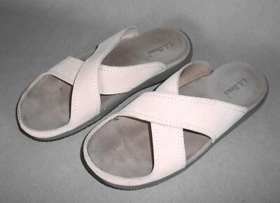 L.L. SANDALIAS BEAN Mujer Talla 8M Gamuza Tostada Toboganes En muy buena condición Foto 1 de 4