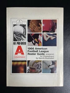1966 American Football League Roster Guide AFL Sports Illustrated Booklet  - Bild 1 von 1