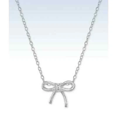 Collar colgante con lazo Giani Bernini en plata de ley chapada en plata $90 Foto 1 de 2