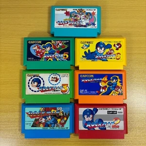 Rockman 1 2 3 4 5 6 ROCKBOARD SET Lot Megaman Famicom Nintendo Japan Cartridge - Picture 1 of 10
