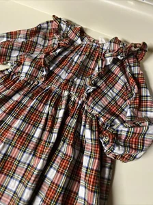 Crewcuts Dress Girls size 5 Tartan Holiday Plaid Long Sleeve - Picture 1 of 5