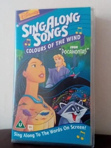 Disney Sing Along Songs Colours of the Wind VHS Video Tape Pocahontas - Picture 1 of 4