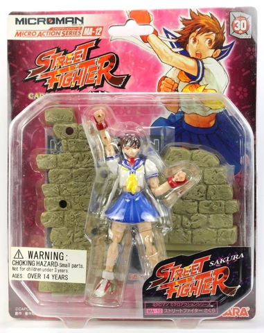 Microman Street Fighter 30th SAKURA 4" Action Figure MA-12 Capcom Takara 2005 Cover