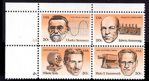 Scott #2058a (2055-58) American Inventors Plate Block of 4 Stamps - MNH P#3-4 UL - Picture 1 of 1