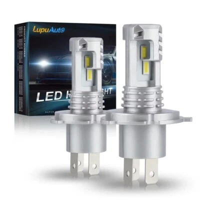 COPPIA LAMPADE H4 LED Canbus 16000LM Lupuauto 9003 6000K ANABBAGLIANTI ABBAGLNTI - Immagine 1 di 4