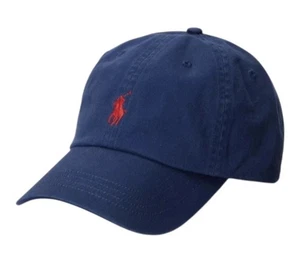 Polo Ralph Lauren One Size Baumwolle Chino verstellbar Ball Cap dunkelblau 1x getragen - Bild 1 von 11
