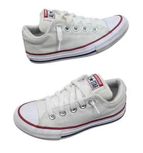 Converse Chuck Taylor All Star Low White Red Blue Kids Youth Size 12 Unisex - Picture 1 of 12