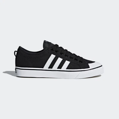 Adidas Nizza Schuhe Unisex Herren Damen Junior Black-White Originals Freizeit - Bild 1 von 4