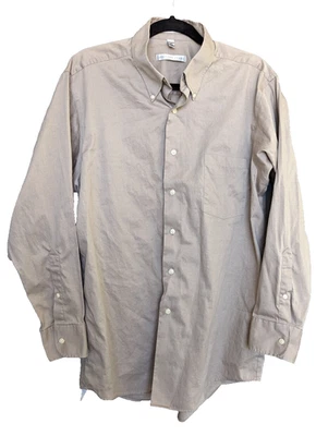 Geoffrey Beene Long Sleeve Wrinkle Free Dress Shirt Blush 16 32/33 Large Cotton  - Image 1 of 4