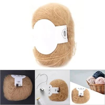 . (Khaki)Handarbeitsstricken Weiches Mohair-Pashm-Strickgarn Aus Angora-Langw - Bild 1 von 4