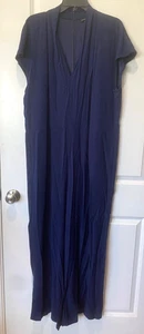 Universal Standard Cambria Luxe Twill Jumpsuit Navy Blau Gr. M 18 20 Plus - Bild 1 von 10