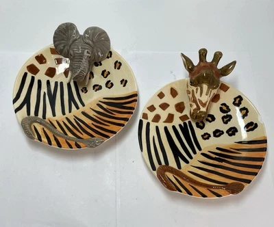 Platos 3D decorativos vintage de elefante y jirafa loto - ENVÍO GRATUITO Foto 1 de 4