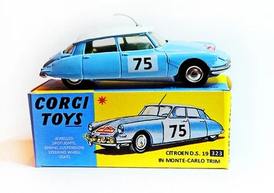 Corgi Toys Nr. 323 Citroen DS 19 Monte Carlo - inklusive Repro Box - Bild 1 von 4