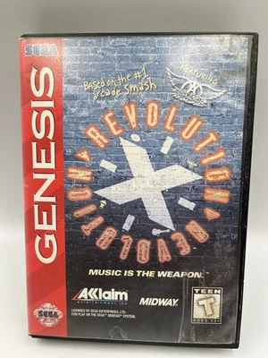 Revolution X (Sega Genesis, 1994) Cart & Box, TESTED!! - Image 1 of 4