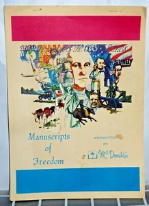 Vintage Manuscripts of Freedom Presented by McDonald's Plus Size Stores n.d. - Picture 1 of 4