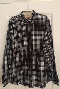 Authentic Michael Kors black and white plaid shirt XL vintage rare Hong Kong - Picture 1 of 4