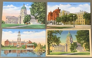 # T5314  TOPEKA,  KS.     POSTCARD LOT,   4  DIF. CARDS - Picture 1 of 2