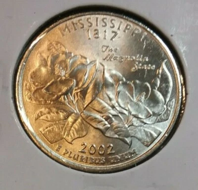 2002 Mississippi D State Quarter - BU - Uncirculated - Image 1 of 2