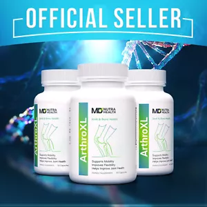 ArthroXL-Reduce Joint Pain-Enhace Flexibility-Support Joint Health-3 btls - Picture 1 of 6
