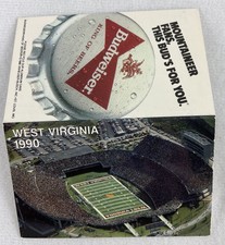 CFB West Virginia Mountaineers 1990-92 Football Schedule