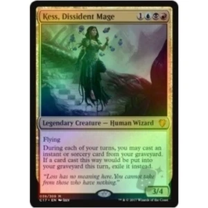 *FOIL* KESS DISSIDENT MAGE Commander 2017 MTG Gold - Wizard Mythic - Picture 1 of 1