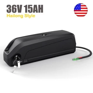 E-Bike Battery 36V 15Ah Electric Bike li-ion Lithium Hailong Case For 700W Motor - Picture 1 of 10