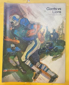 Dec 10, 1967 New York Giants Vs Detroit Lions Game Program 30-7 Lions - Picture 1 of 1